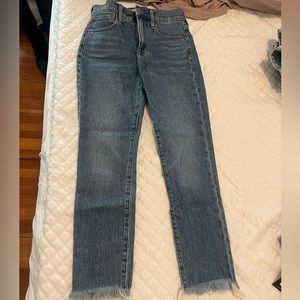 Madewell Perfect Vintage Jean Raw Hem size 24 petite